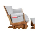 thumbnail image 6 of Suite Bebe Contempo Nursery Glider with Ottoman, Walnut Wood and Dove Gray Fabric, 6 of 8