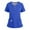 #blue, variant on Medical Scrub Set for Women, Modern V Neck Scrub Top & Jogger Pant with 8 Pockets Professionals Soft Stretch Medical Nursing Uniforms Set (Navy)
