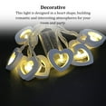 thumbnail image 3 of Naiovety Cadena de luz corazón de DIY paisaje atmósferas lámpara IP42 impermeable con pilas iluminación decoración colgante pared Kits de decoración para fiestas 1.5 m 10 luces, 3 of 6