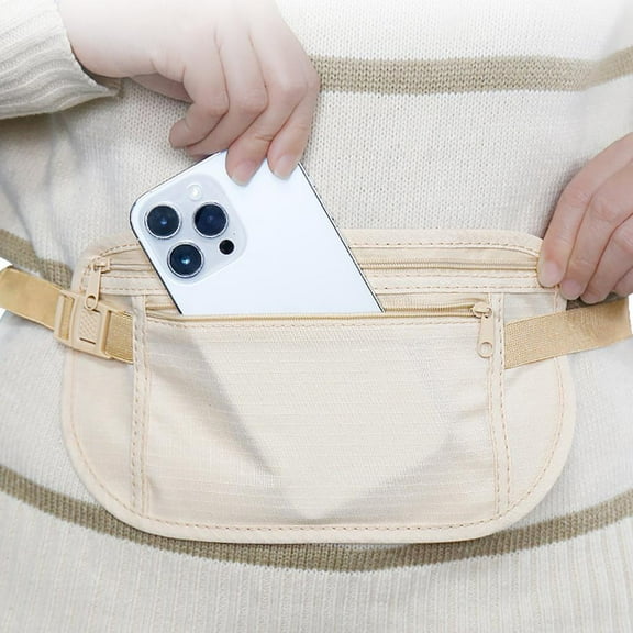 FurNest Travel Wallet: Money Belt, Concealed Pouch-Hidden Pouch Under Clothes Fanny -Travel Security Adjustable Feature