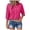 Hot Pink, variant on Gauze Shirts Women Summer Casual Loose 3/4 Sleeve Button Down Tops Textured Collared Work Blouses Vacation Clothes (Light Pink, XXL)