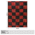 thumbnail image 4 of JRXY Throw Blanket, Reversible Sherpa Bedding, Buffalo Plaid Home Decor for All Seasons Throw Blanket Gifts for Women Men Blanket for Bed Couch Sofa (Red Check, Throw) White, 4 of 6