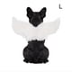 thumbnail image 4 of Mascota Alas De Plumas De Halloween Mascota Disfraz De Halloween Cosplay Ángel Diablo Negro Blanco Ala Para Perro Gato Conejo Cerdito Eigraketly PT001515-01, 4 of 6
