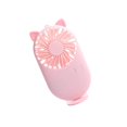 thumbnail image 1 of kurtrusly Mini Fan USB Rechargable Cooling Fan Handheld Portable Low Noize Pink-Kitten, 1 of 9
