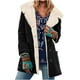 thumbnail image 2 of Chaquetas y abrigos casuales de manga larga sin capucha para mujer, abrigo de invierno cálido con solapa y botones, abrigo con bolsillos, 2 of 7