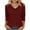 Red Sweatshirt, variant on DUMUIELD Womens Lightweight Sweaters 3/4 Sleeve V Neck Pullover Fall Sweater Ribbed Knit Loose Fit Comfy Casual Tunic Shirts