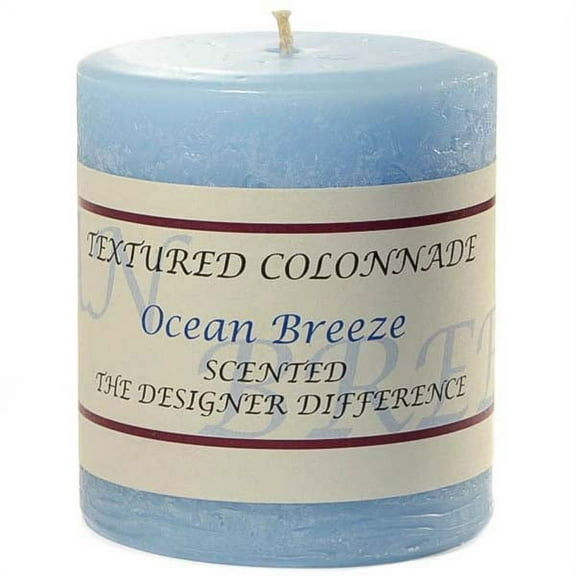 1 Pc Textured 3x3 Ocean Breeze Pillar Candles 3 in. diameterx3.25 in. tall