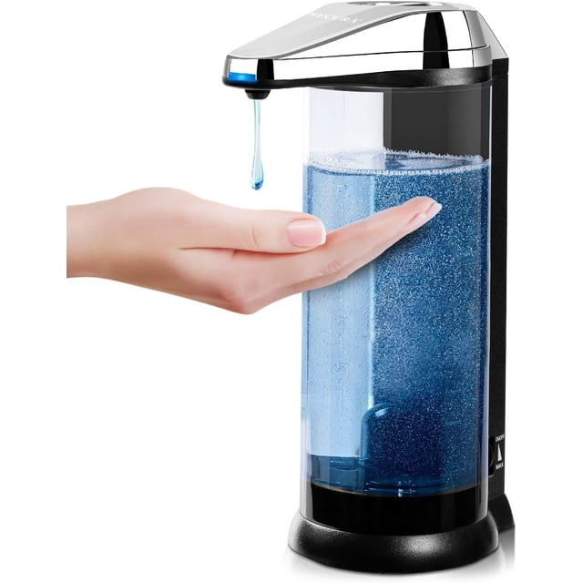 Secura 17oz Automatic Liquid Soap Dispenser, Touchless Battery Operated Hand Soap Dispenser with Adjustable Soap Dispensing Volume Control Dial, Pers