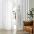 thumbnail image 3 of Tru Barrier SHEERBARRIER 100% Polyester Privacy 2-Piece 52 x 95 Panel Pair in White, All Season, Adult and Teen Sizes, OEKO-TEX Certified, 3 of 6