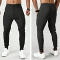thumbnail image 4 of Manyulin Men's Tapered Jogger Pants with Zipper Pockets Slim Fit Sweatpants Athletic Workout Gym Fall Trendy Trouser, 4 of 4