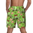thumbnail image 4 of Uemuo Cute Green Frog Pattern Mens Swim Trunks Quick Dry Board Shorts with Mesh Lining, Stretch Beach Shorts Quick Dry No-Chafing Board Shorts-Large, 4 of 9