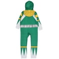 thumbnail image 4 of Mighty Morphin Power Rangers Unisex Kids' MMPR Pajama Union Suit 1PC Loungewear Boys Girls - Green Blue Pink Red Ranger, 4 of 7
