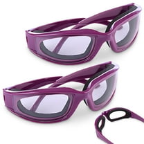 Onion Cutting Goggles Safety Glasses for Women - 2Pcs Onion Goggles for Women Dust Goggles Adult Airsoft Eye Protection Glasses - Kitchen Accessories purple onions Eye Goggles for Dust Protection