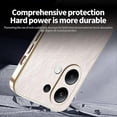 thumbnail image 4 of KADEM For Xiaomi Redmi Note 13 4G Case Electroplating Silk Texture PU + TPU Phone Back Cover - Green, 4 of 5
