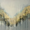 thumbnail image 2 of Goldberger, Jennifer 12x12 White Modern Wood Framed Museum Art Print Titled - Gilded Striations II, 2 of 4
