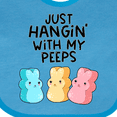thumbnail image 4 of Inktastic Easter Just Hangin' with My Peeps Boys or Girls Baby Bib, 4 of 4