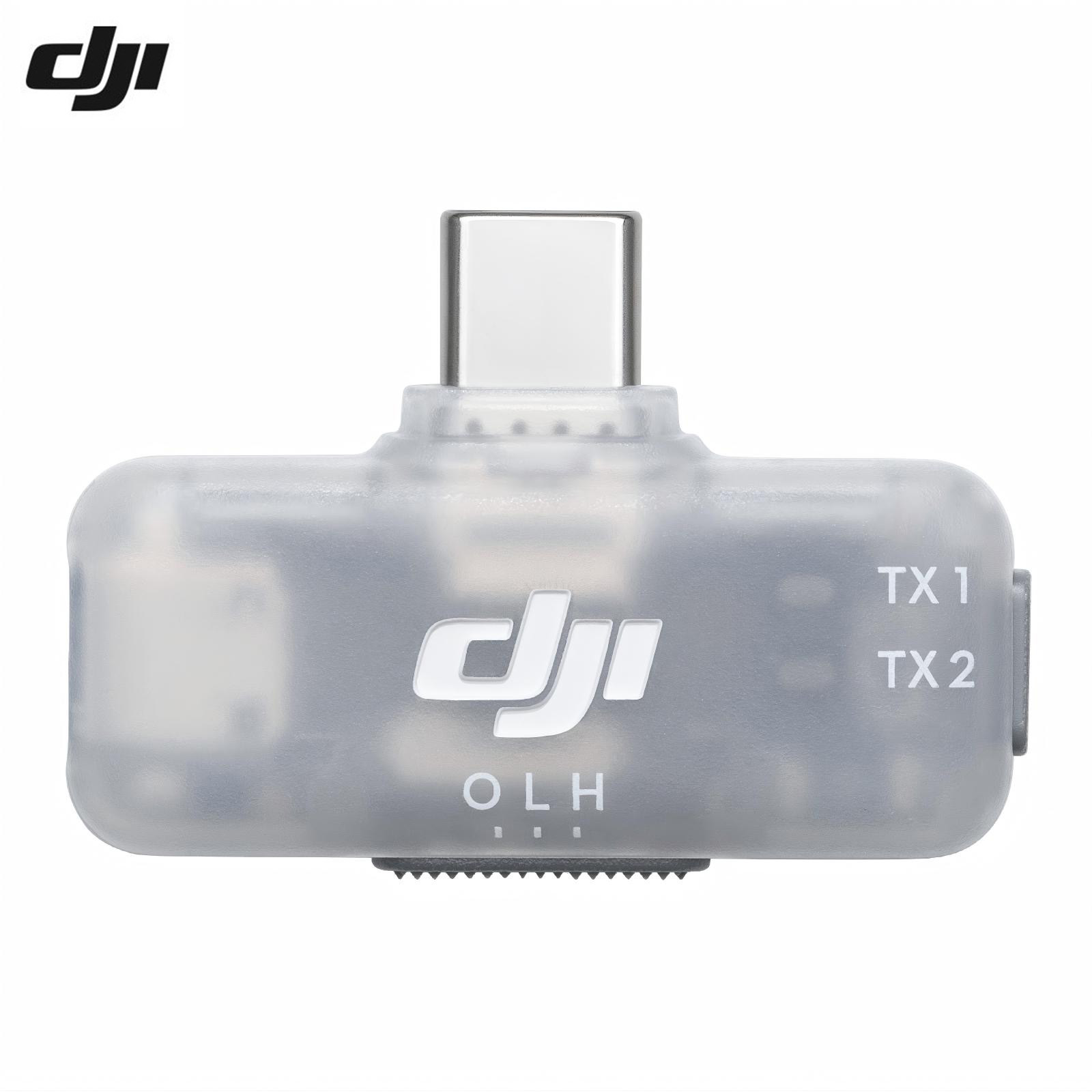DJI Mic Mini Wireless Microphone 2 TX + 1 RX Wireless Receiver for Mobile Phones