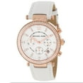 thumbnail image 2 of Michael Kors Women's Parker MK2281 White Leather Quartz Fashion Watch, 2 of 5