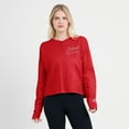 thumbnail image 4 of Women's Fanatics Red Detroit Red Wings Oversized All Out Effort Long Sleeve Henley T-Shirt, 4 of 5