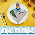 thumbnail image 6 of WYYP Bunny Polyester Dinner Napkin for Dining Table Kitchen Daily Party Housewarming Farmhouse Decor Home Decor 6 PCS, 6 of 7