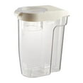 thumbnail image 1 of Dispensador hermético para almacenar arroz con taza medidora incorporada y recipiente para cereales blanco, 1 of 9