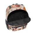 thumbnail image 6 of FORMRS School Backpack with Front Zippered Pocket 12" Student Travel Daypack, Fall Acorns Pattern, 6 of 6