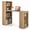 Natural, variant on Chateauy 48 Inch Desk with 4-Tier Bookcase and CPU Holder, Study Workstation for Small Space