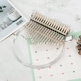 thumbnail image 4 of 17‑Key Kalimba Transparent Acrylic 17 Tone Finger Thumb Piano Musical Instrument, 4 of 14