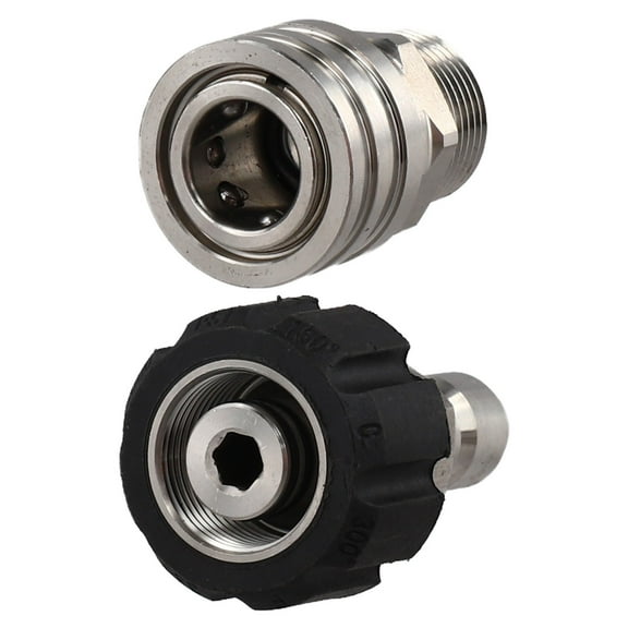 Stainless Steel M22-14 Adapter Kit: Quick Connect For Pressure Washers