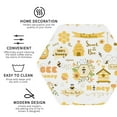 thumbnail image 4 of Disketp Farm Bee Cute Honey Funny Coasters,4 Pcs Leather Coasters With Holder, Perfect Housewarming Hostess Gifts,Protect Furniture From Water Marks Scratch And Damage, 4 of 9