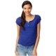 thumbnail image 1 of Aeropostale suéter henley de punto mixto transparente para mujer, azul, extra pequeño, 1 of 2