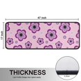 thumbnail image 5 of Kitchen Rugs Sets Of 2,Pioneer Flower Floral Print Pattern Anti Fatigue Kitchen Mat Rugs Non Slip Washable,Decorative Kitchen Floor Mats for Kitchen,Sink,Laundry,17"x47"+17"x47", 5 of 5
