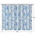 thumbnail image 5 of Pioneer Flower Floral Print Pattern Shower Curtain 84"x72" ,Bathroom Decorative Shower Curtains Set with 12 Hooks,Modern Waterproof Washable Shower Curtain, 5 of 6