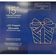 thumbnail image 3 of Celebrations 9096167 15 in. LED Present Silhouette Hanging Decor, Multi Color, 3 of 4