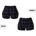 thumbnail image 6 of Athletic Shorts for Women, halloween ghost prints Seam Womens Shorts High Waisted Sport Running Workout Gym, 6 of 8