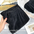 thumbnail image 1 of Pantalones acampanados de piel sintética de visón gruesos y cálidos de cintura alta para mujer, pantalones largos de pierna recta para otoño/invierno, 1 of 4