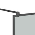 thumbnail image 5 of vidaXL Walk-in Shower Wall 39.4"x76.8" Dark ESG Glass Black, 5 of 6