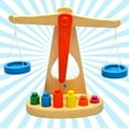 thumbnail image 3 of Balance Primario De Pesas Juguetes Niños Balance Juguete De, 3 of 9