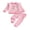 Pink-Second Birthday, variant on RUINIXCW Toddler Baby Girl Second Birthday Outfit Infant Girl Spring Fall Winter Clothes Duck Waffled Striped Long Sleeve Sweatshirt Tops and Pants Set