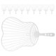 thumbnail image 3 of 20pcs DIY Fan Frame Set Plastic Handheld Fan Craft Kit for Chinese Style Decorations & Creative Projects, 3 of 4