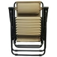 thumbnail image 6 of Caravan Sports Zero Gravity Outdoor Folding Patio Lounge Chair, Beige, 6 of 12