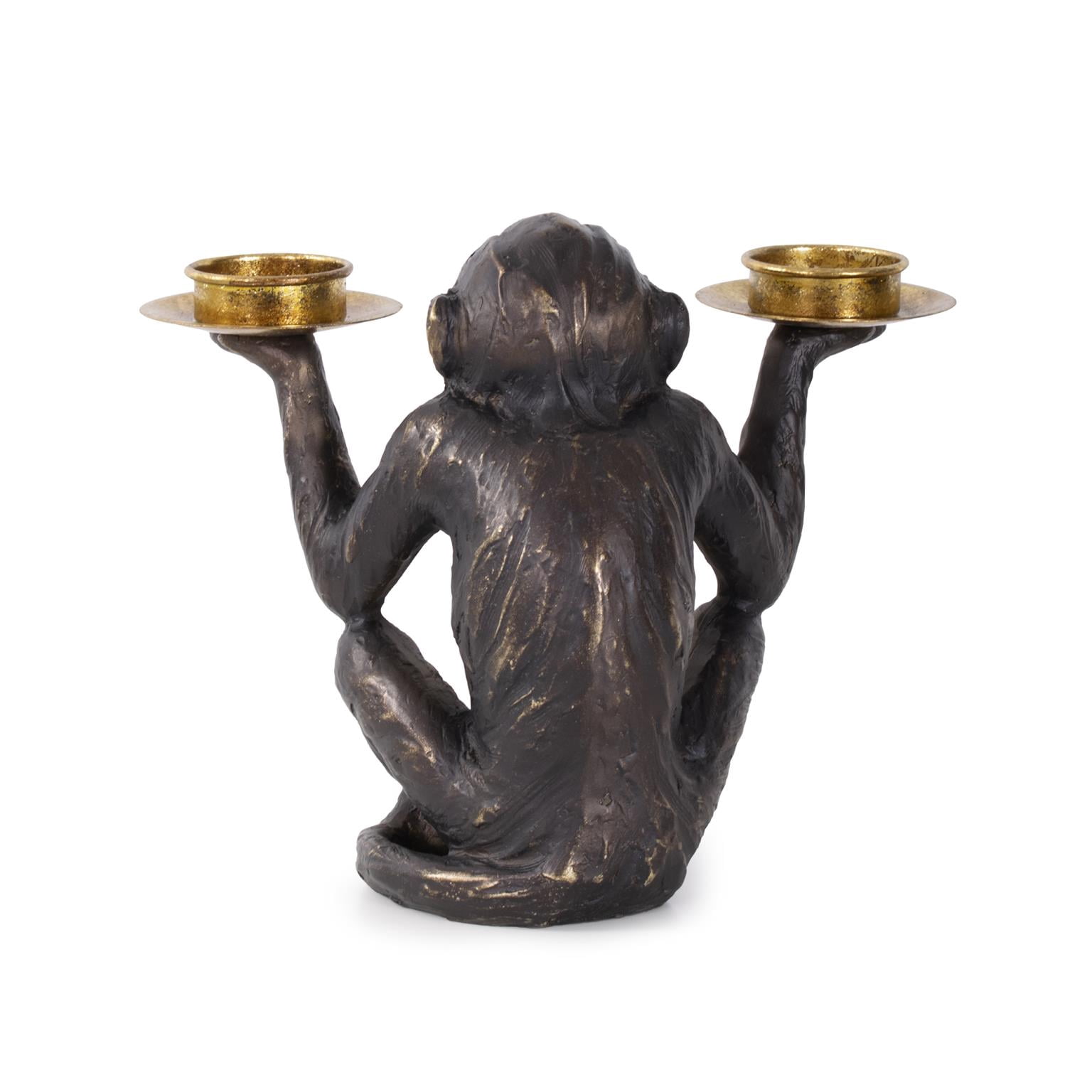 Barkari Monkey Double Tealight Candle Holder