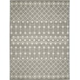 thumbnail image 2 of Nourison Grafix Moroccan Grey 8'6" x 12' Area Rug, (9x12), 2 of 8