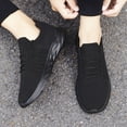 thumbnail image 5 of Tvtaop Knit Lace-Up Sneakers, Lightweight Breathable Mesh Walking Shoes, Non-Slip Comfort Casual Athletic Shoes for Daily Wear, 5 of 5