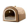 thumbnail image 2 of Casa para perros, tienda para perros, refugio para mascotas, nido suave y cálido, cama para perrera para suelo al aire libre, invierno, 2 of 9