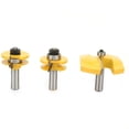 thumbnail image 3 of Panneau Surélevé Routeur Bit, 3pcs 1/2" Tige Ogee Ogee Panneau Surélevé Routeur Bit Ogee Rail Stile Routeur Bit Haute Intensité Sortie, 3 of 11