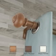 thumbnail image 2 of InStyleDesign  Coiled 1 inch Faux Wood Curtain Rod Pearl White 28 to 48 inches White Finish, 2 of 5