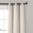 thumbnail image 4 of MERIVILLE 3/4" Diameter Farmhouse Single Window Treatment Curtain Rod, Pewter Bird Finials, 84"-120", Black Rod, 4 of 5