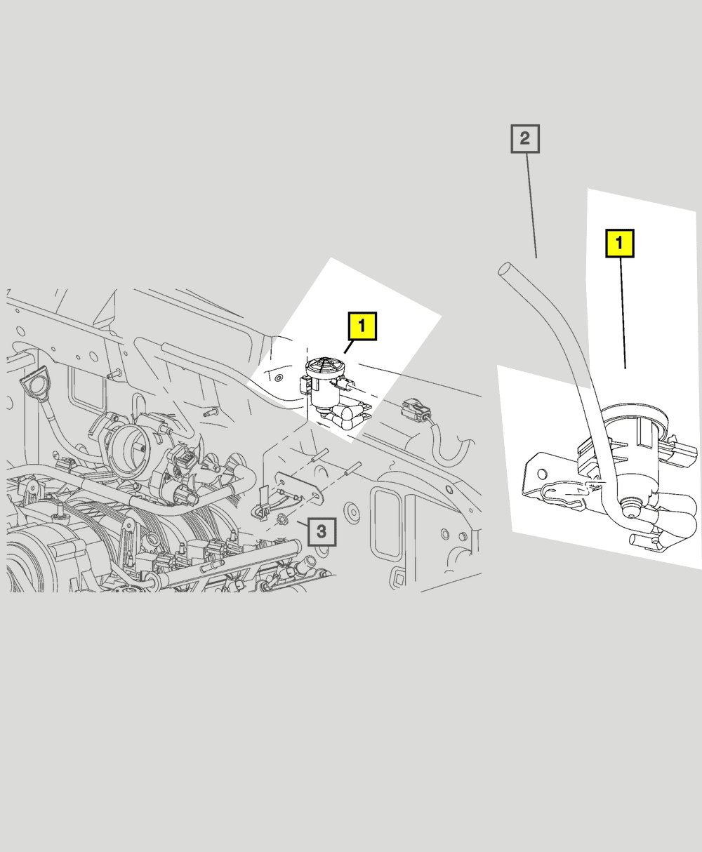Mopar 4891731AC Jeep/Dodge Linear Purge Valve