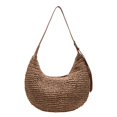 thumbnail image 1 of Bolso Hombro Paja Mujeres Gran Capacidad Damas Summer Daily Dumpling Bag () White, 1 of 6